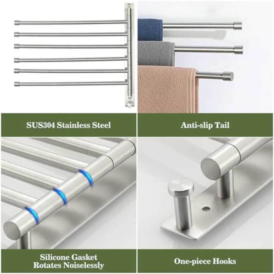 Swivel Towel Rack, SUS304 Stai – Towel Bar Stainless recenzja i cena