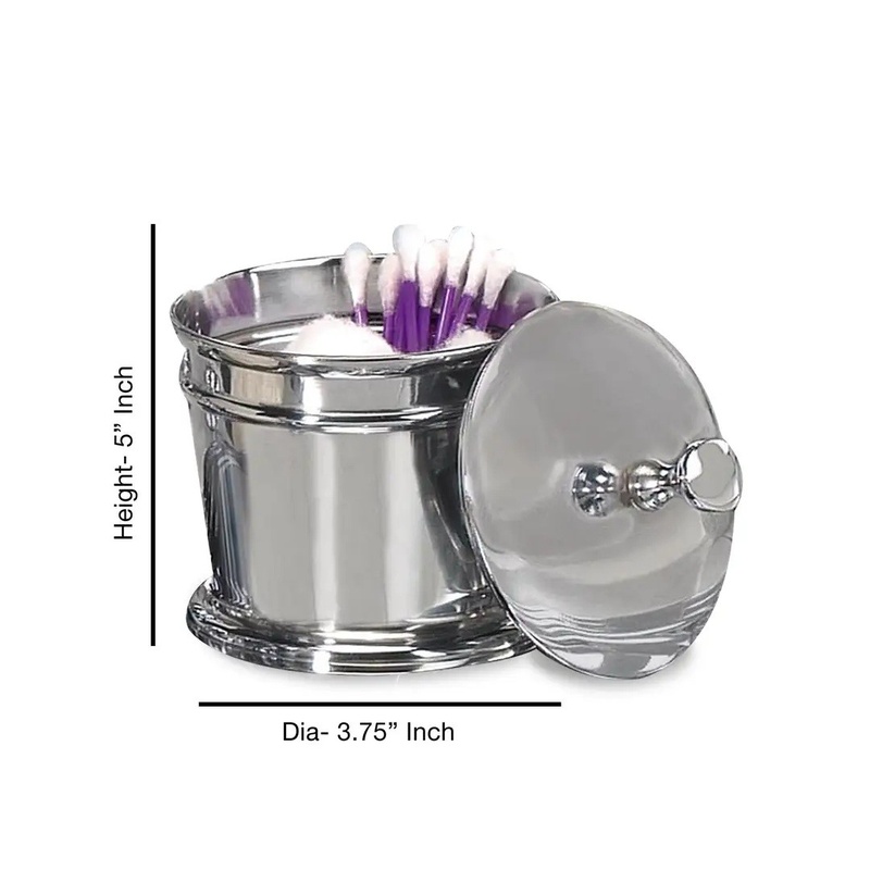 Chrome Finish Stainless Steel  – Bath Salts Jar recenzja i cena