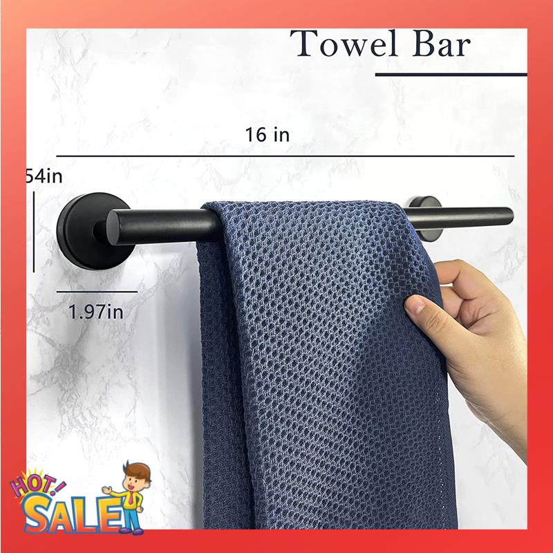 ABCL 14-Pieces Matte Black Bat – Towel Bar Stainless recenzja i cena