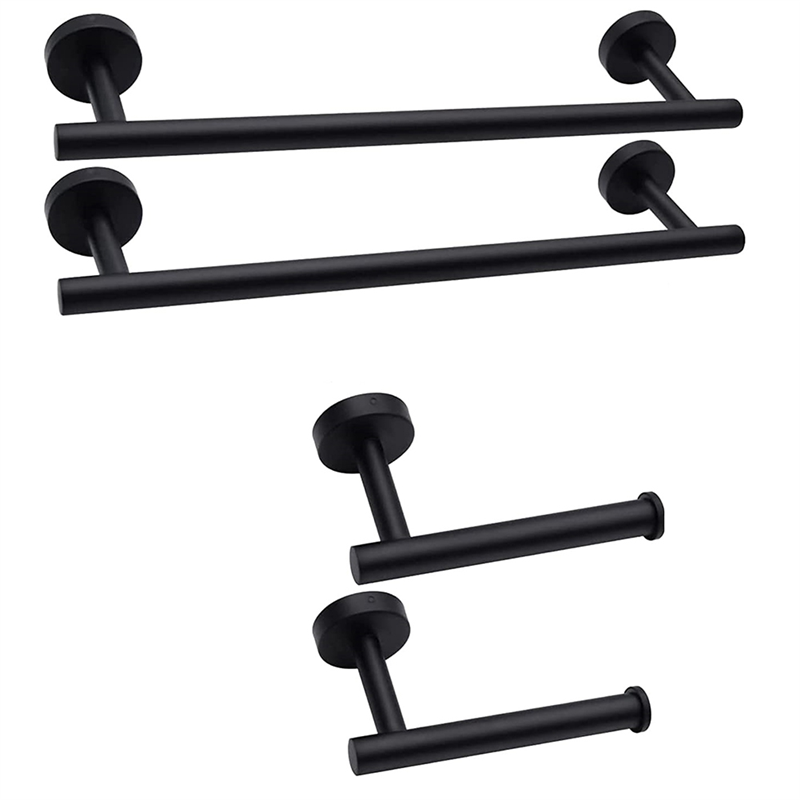 ABCL 14-Pieces Matte Black Bat – Towel Bar Stainless recenzja i cena