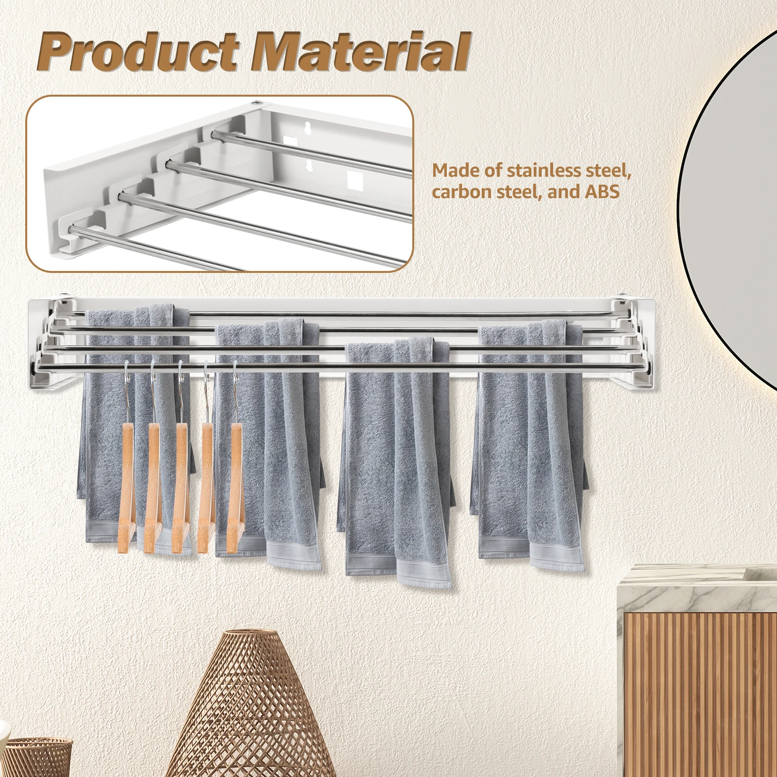 Folding Clothes Hanger Stainle – Towel Bar Stainless recenzja i cena