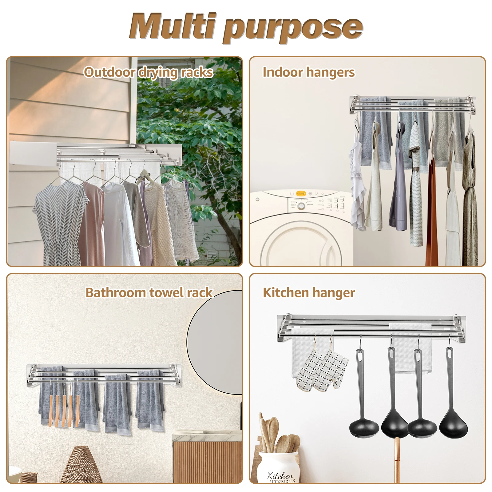 Folding Clothes Hanger Stainle – Towel Bar Stainless recenzja i cena