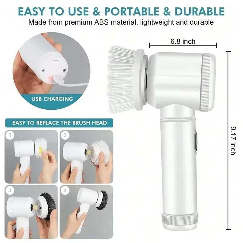New Cordless Spin Scrubber Ele – Home Bathroom Renovation recenzja i cena