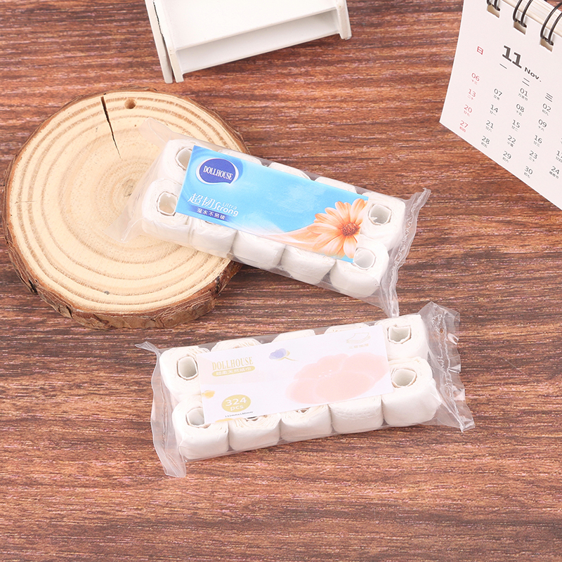 1:12 Dollhouse Miniature Paper – Home Bathroom Scene recenzja i cena