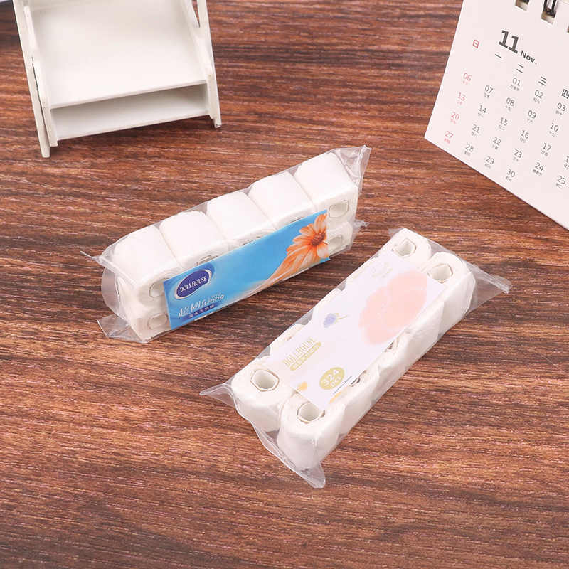 1:12 Dollhouse Miniature Paper – Home Bathroom Scene recenzja i cena