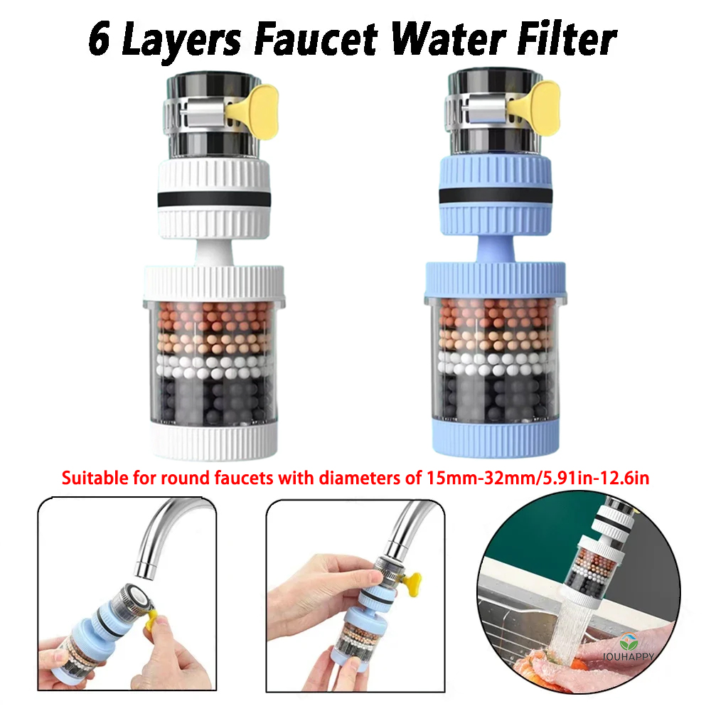 6 Layers Faucet Water Filter U – Home Bathroom Renovation recenzja i cena